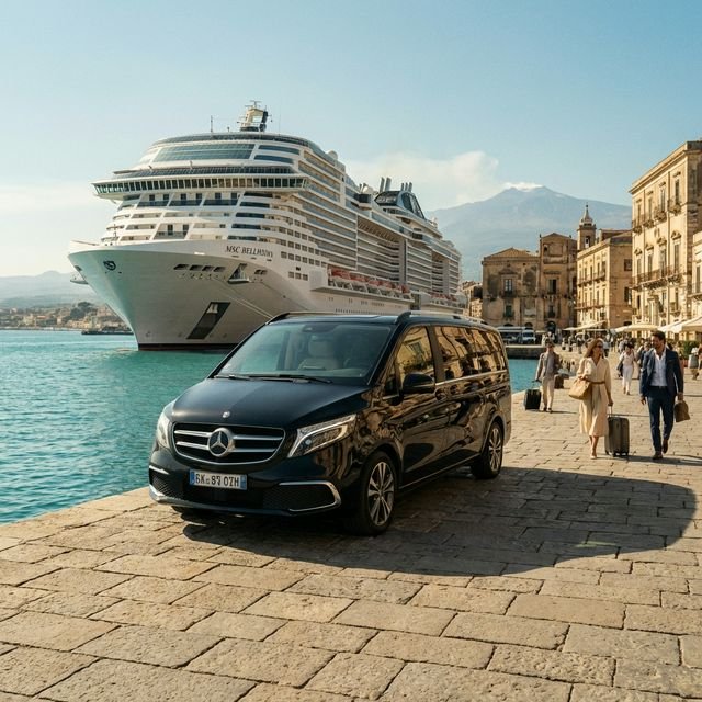 Private transfer to cruise port terminal in Sicily