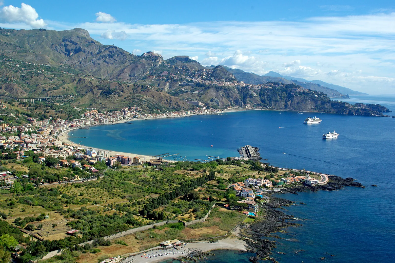 Giardini Naxos — destinazione transfer privato da Aeroporto di Catania (CTA)